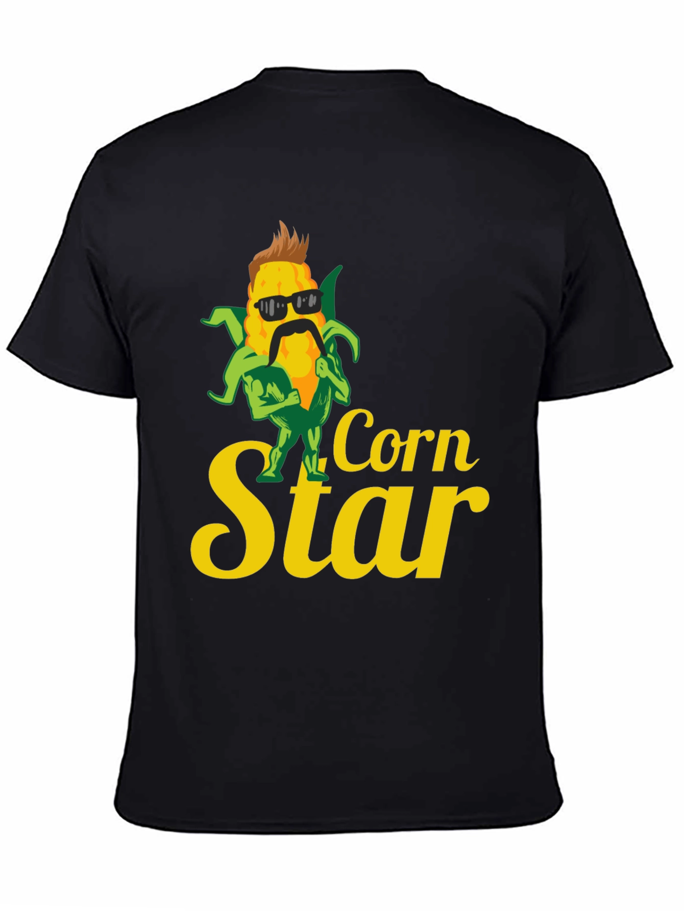 Corn Star Graphic Tee - Black