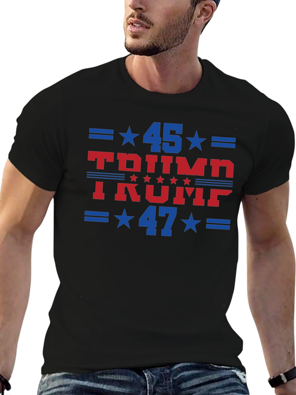 Trump 45 & 47 Graphic T-Shirt