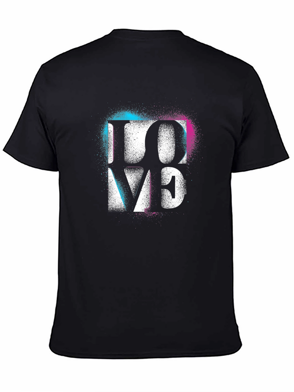 Love Graphic T-Shirt - Black Cotton Blend Tee
