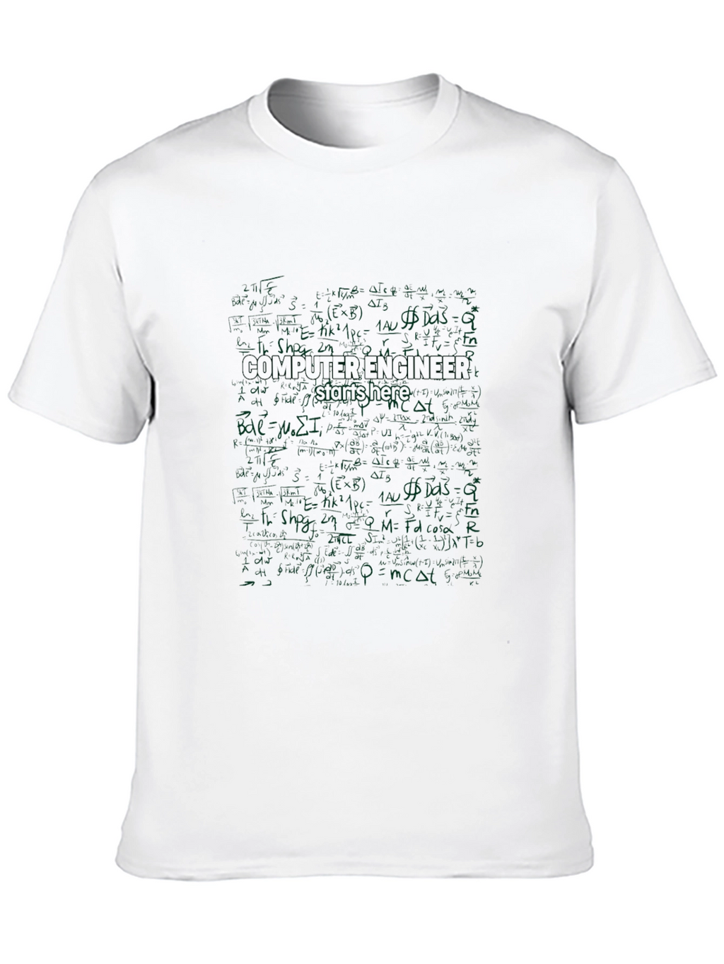 Computer Engineer Equation Black T-Shirt