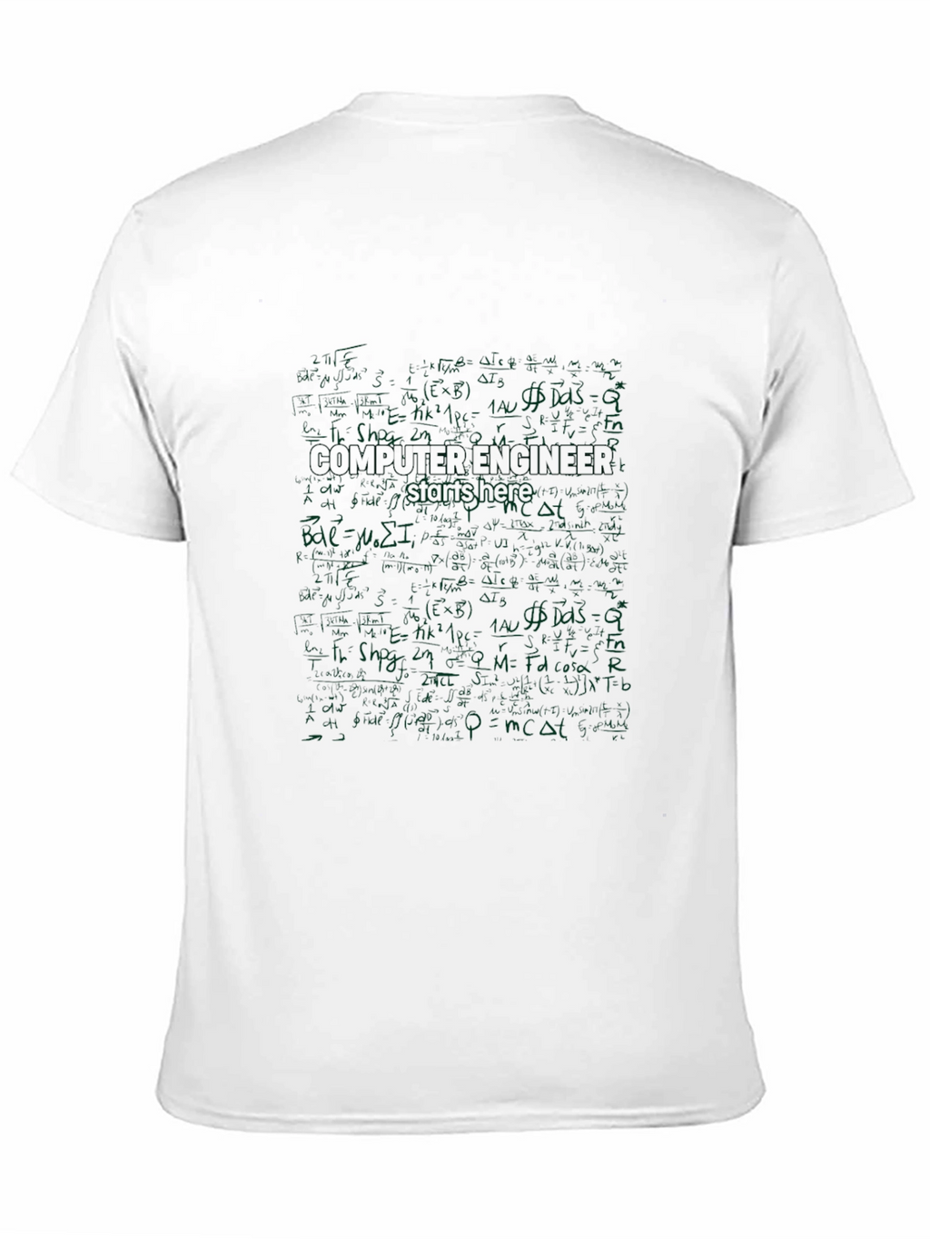 Computer Engineer Equation Black T-Shirt