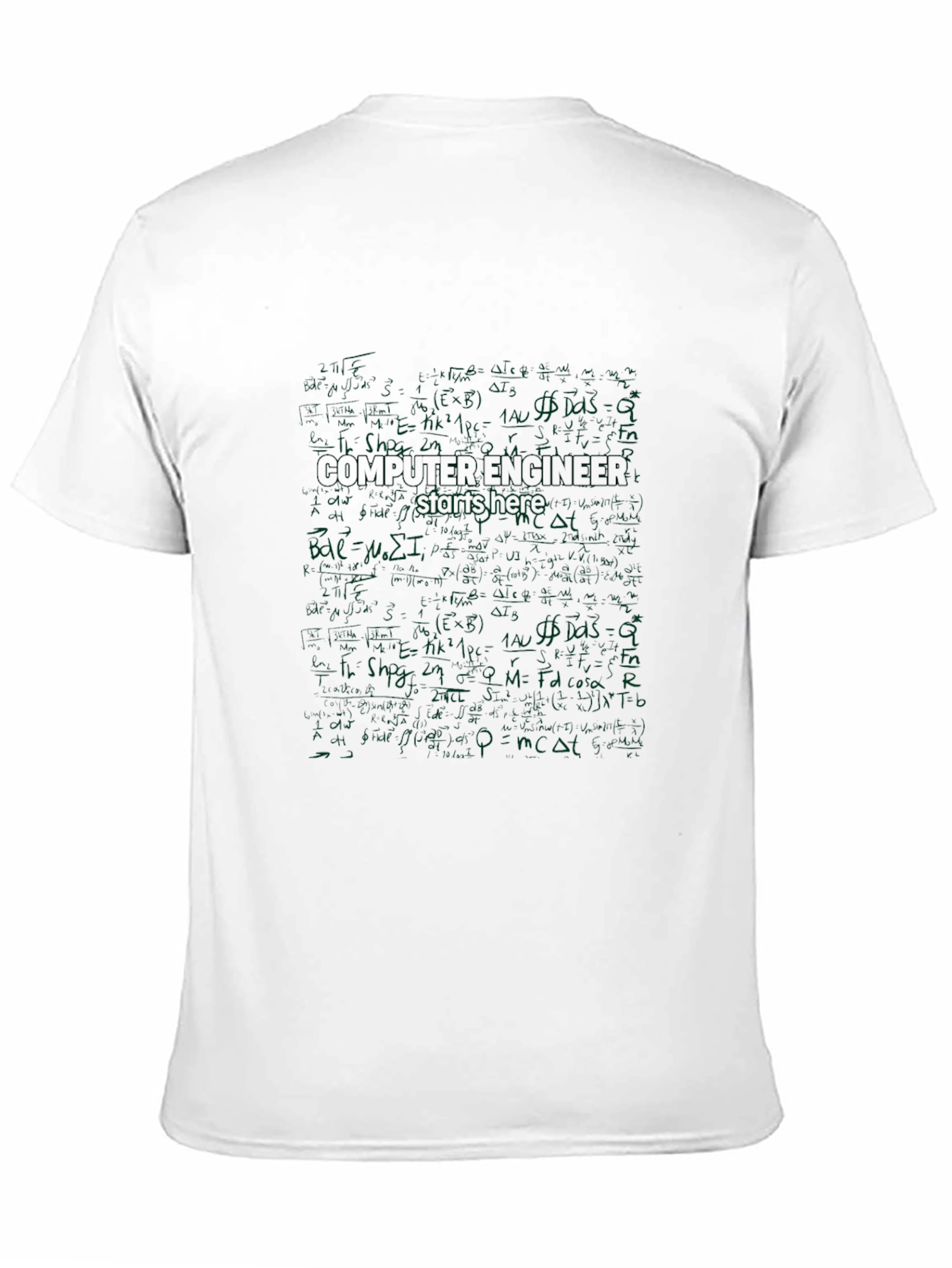 Computer Engineer Equation Black T-Shirt