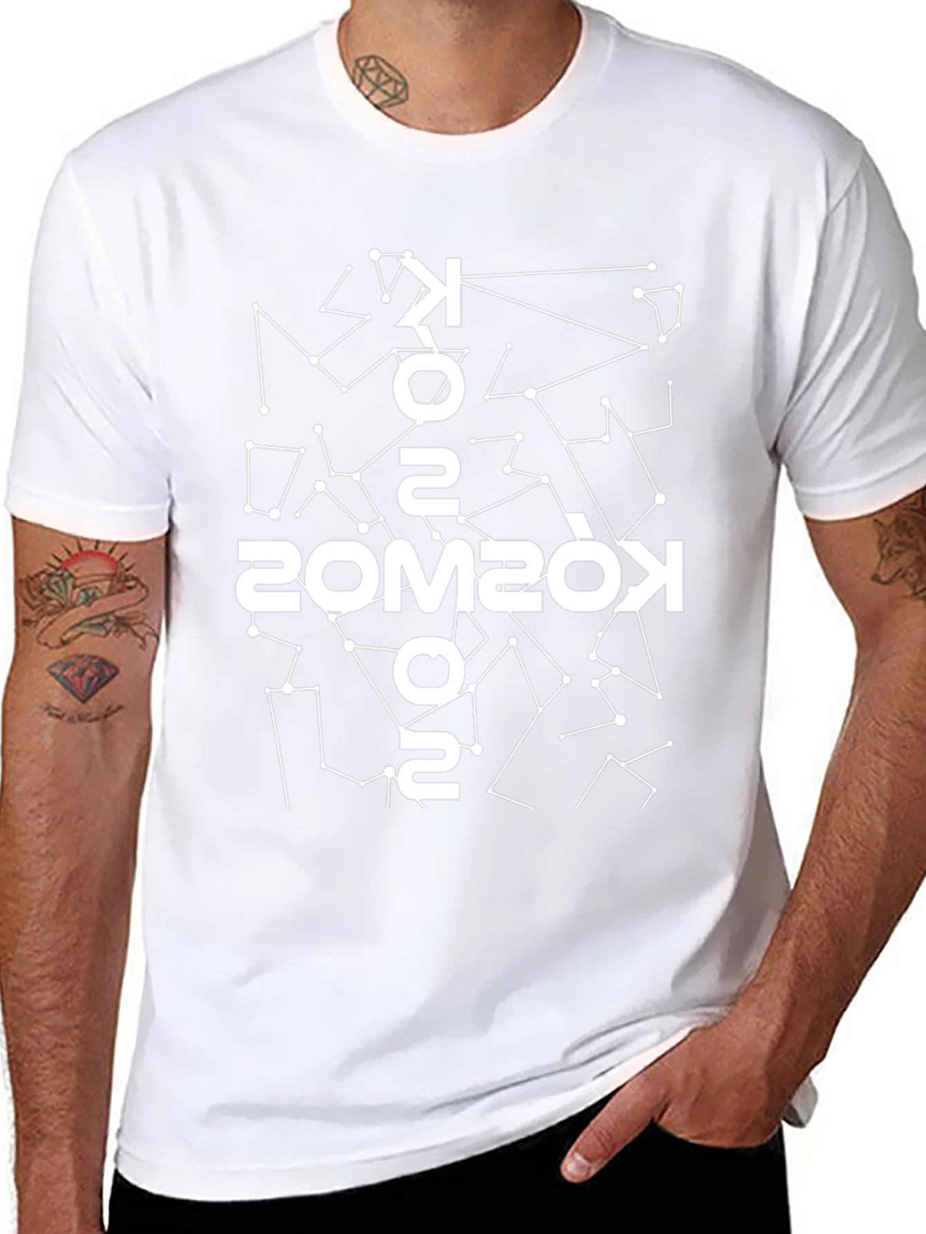 Cosmos Constellation Graphic Tee - Black