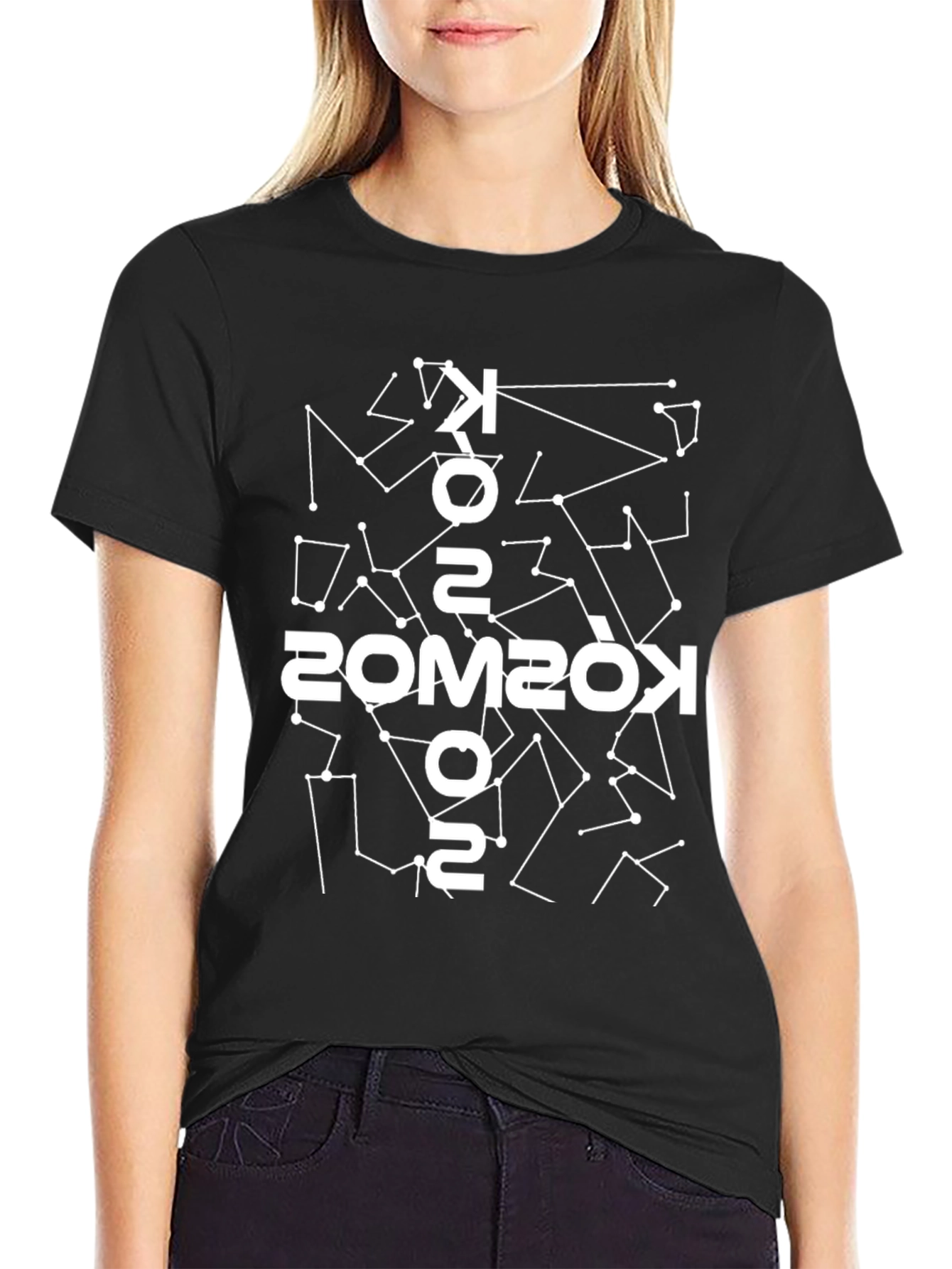 Cosmos Constellation Graphic Tee - Black
