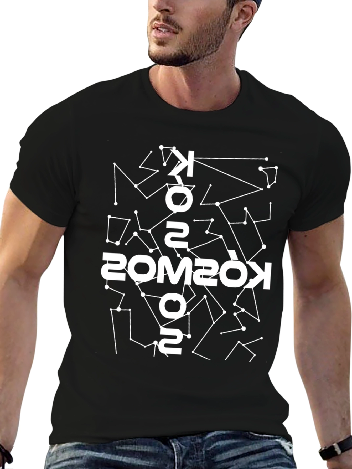 Cosmos Constellation Graphic Tee - Black