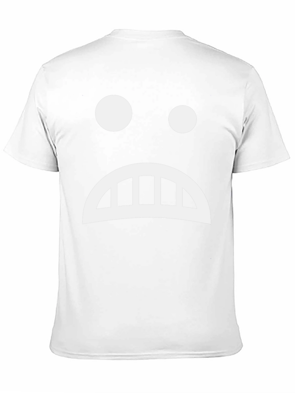 Sad Face Graphic Tee - Black Cotton T-Shirt