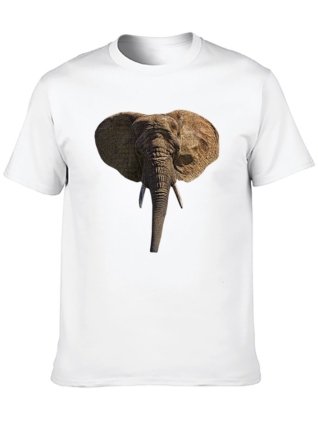Elephant Head Graphic Black T-Shirt