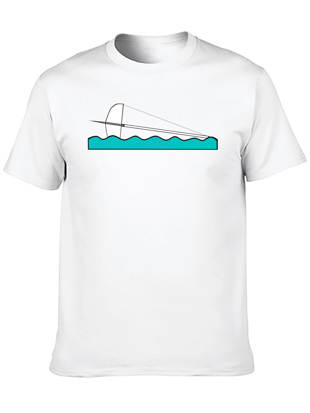 Sailing Graphic Tee - Black Cotton Blend