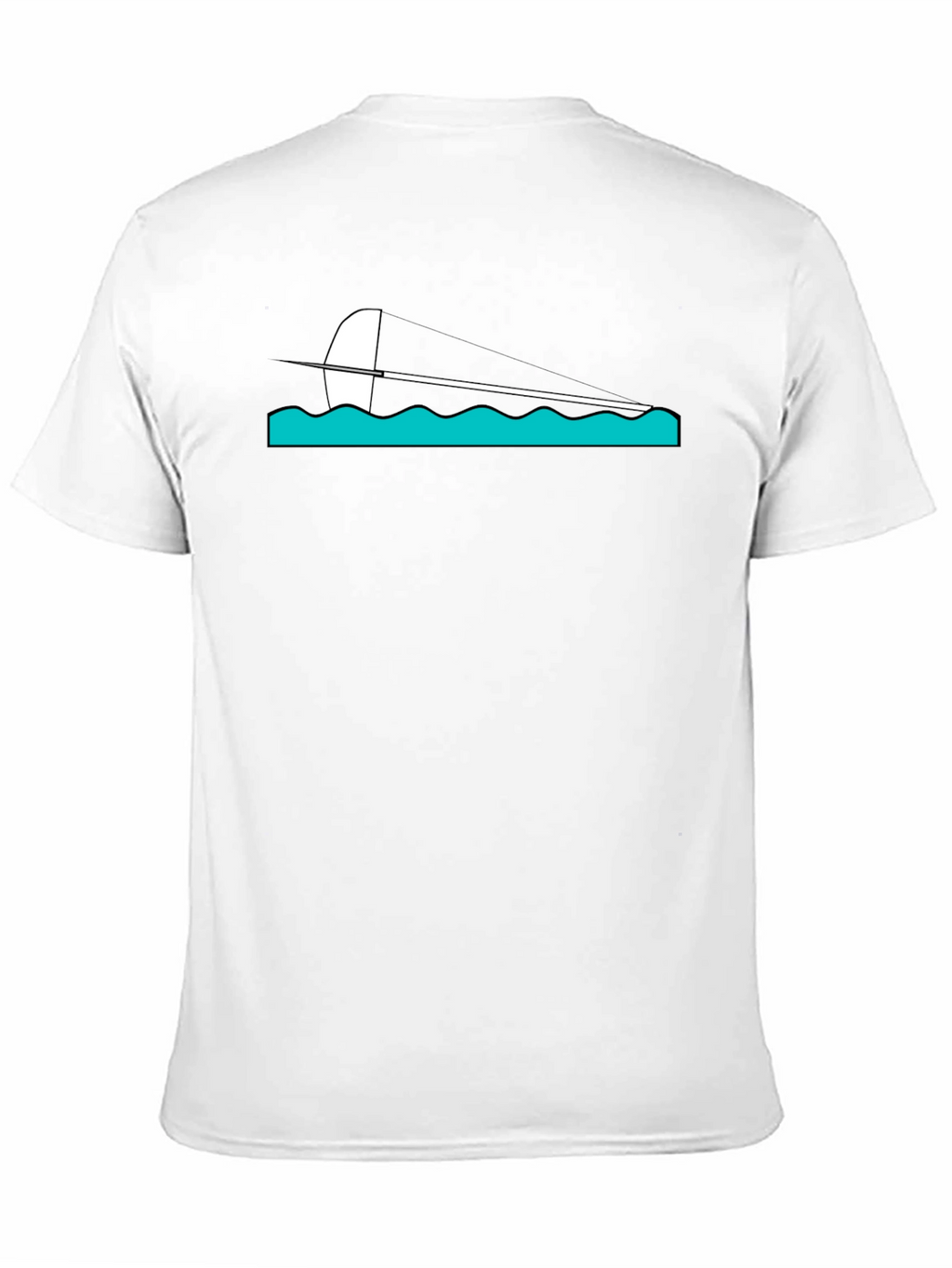 Sailing Graphic Tee - Black Cotton Blend