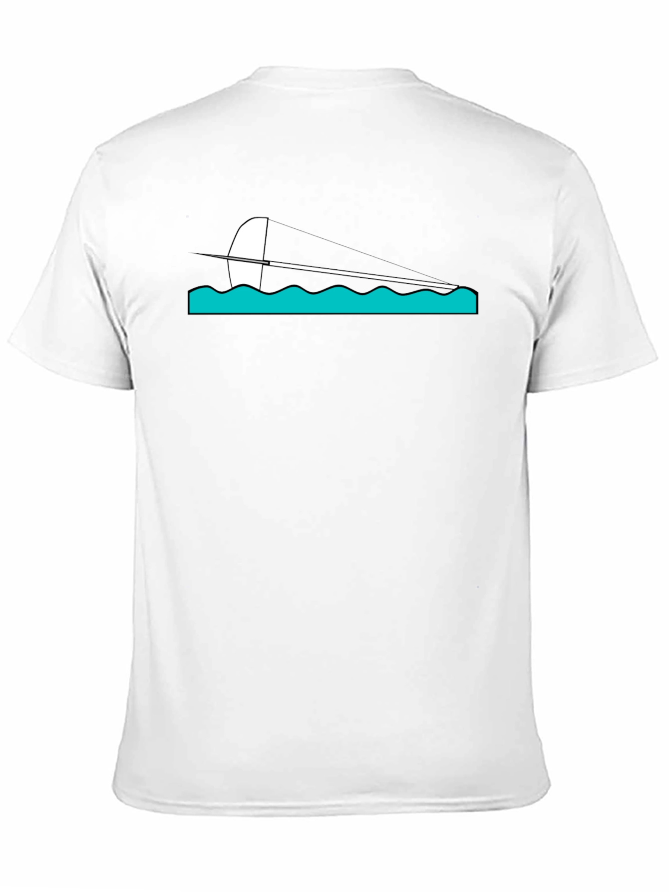 Sailing Graphic Tee - Black Cotton Blend
