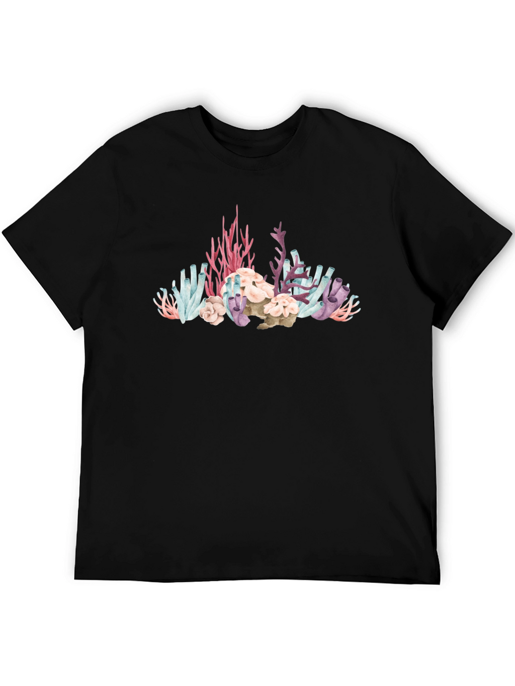 Coral Reef Graphic Black T-Shirt