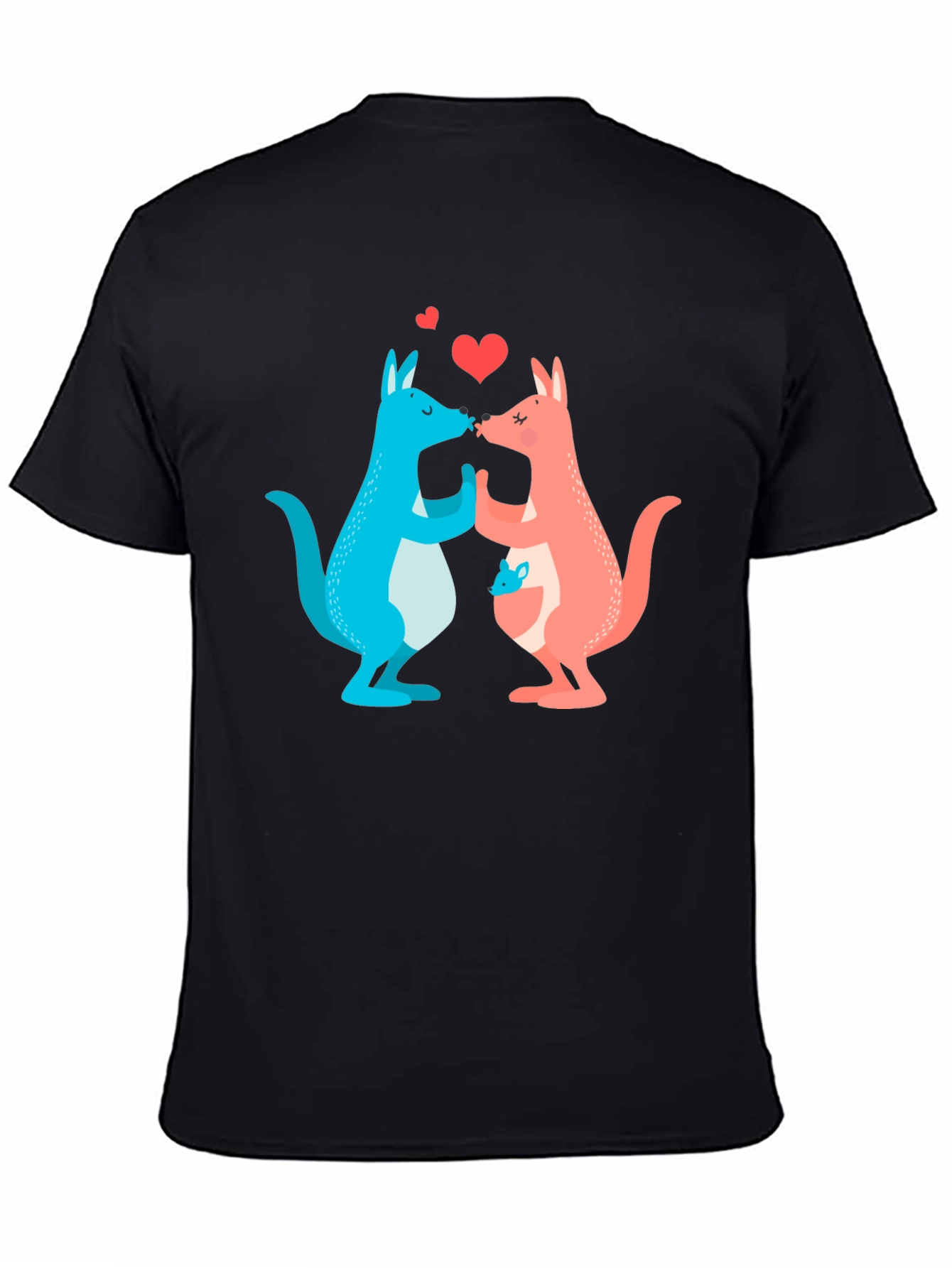 Kissing Kangaroos Graphic T-Shirt
