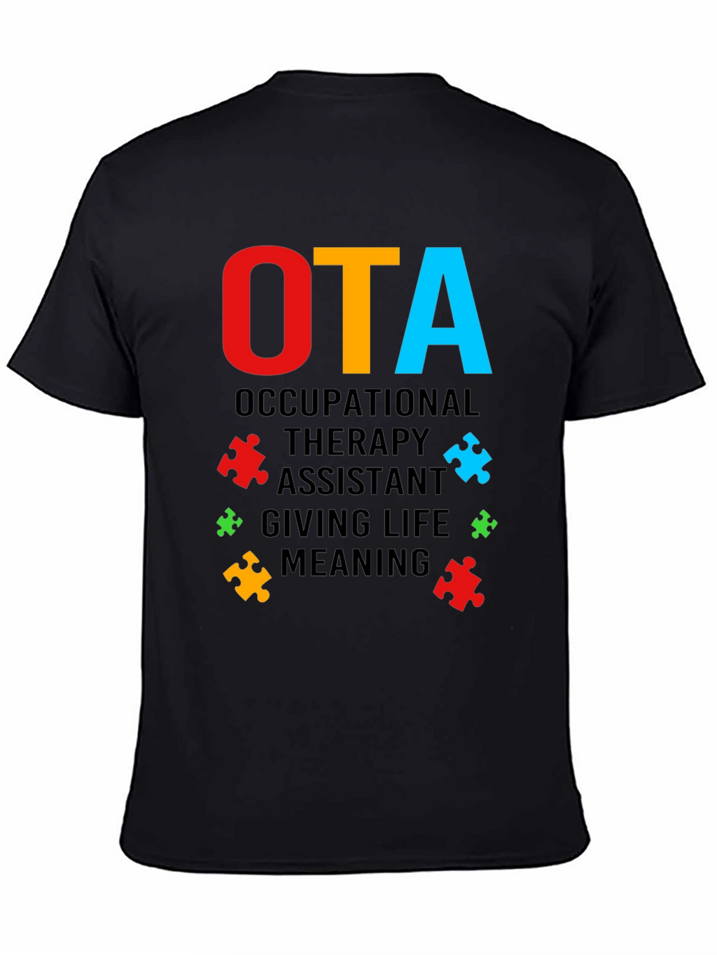 OTA Occupational Therapy Assistant Puzzle Piece T-Shirt