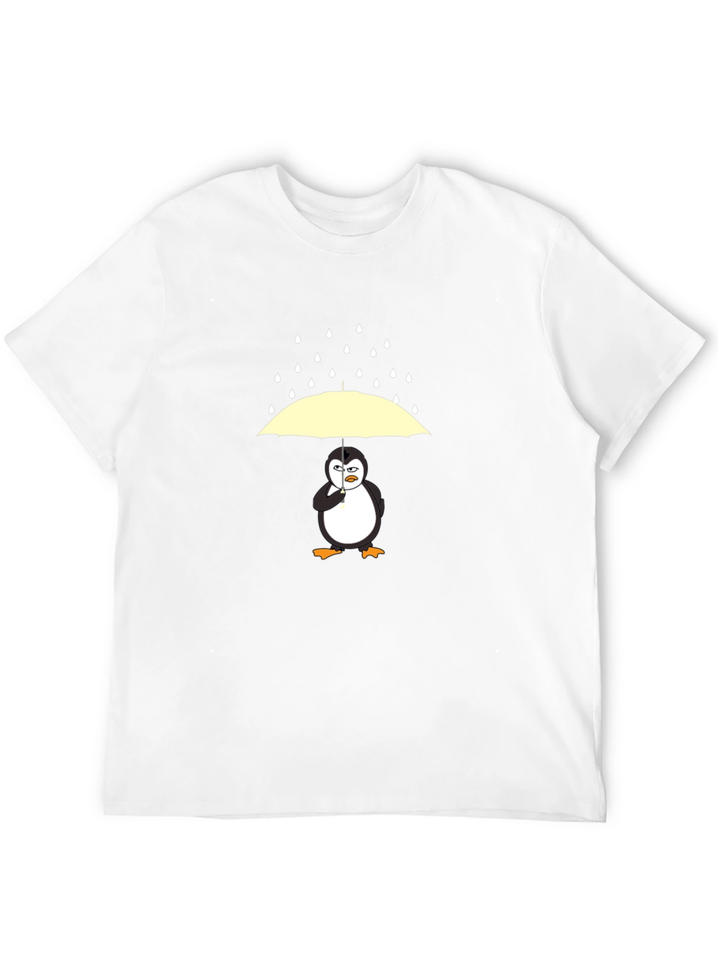 Penguin Umbrella Graphic Tee - Mens Black T-Shirt