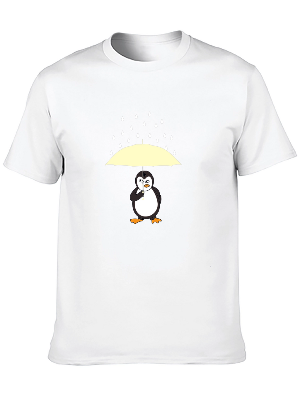 Penguin Umbrella Graphic Tee - Mens Black T-Shirt