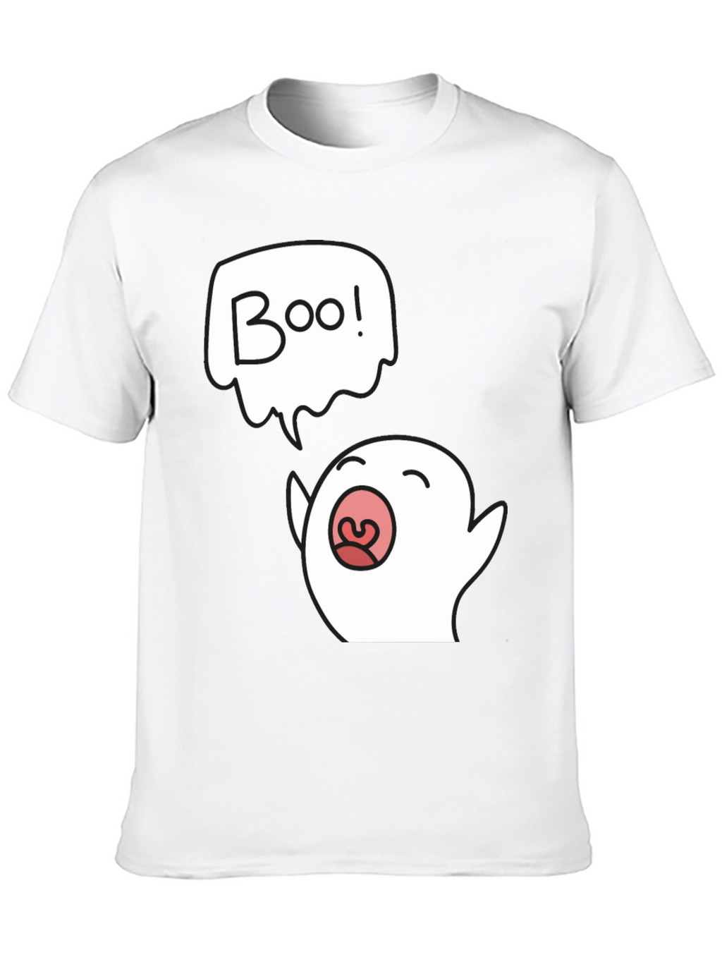 Boo Ghost Graphic Black T-Shirt