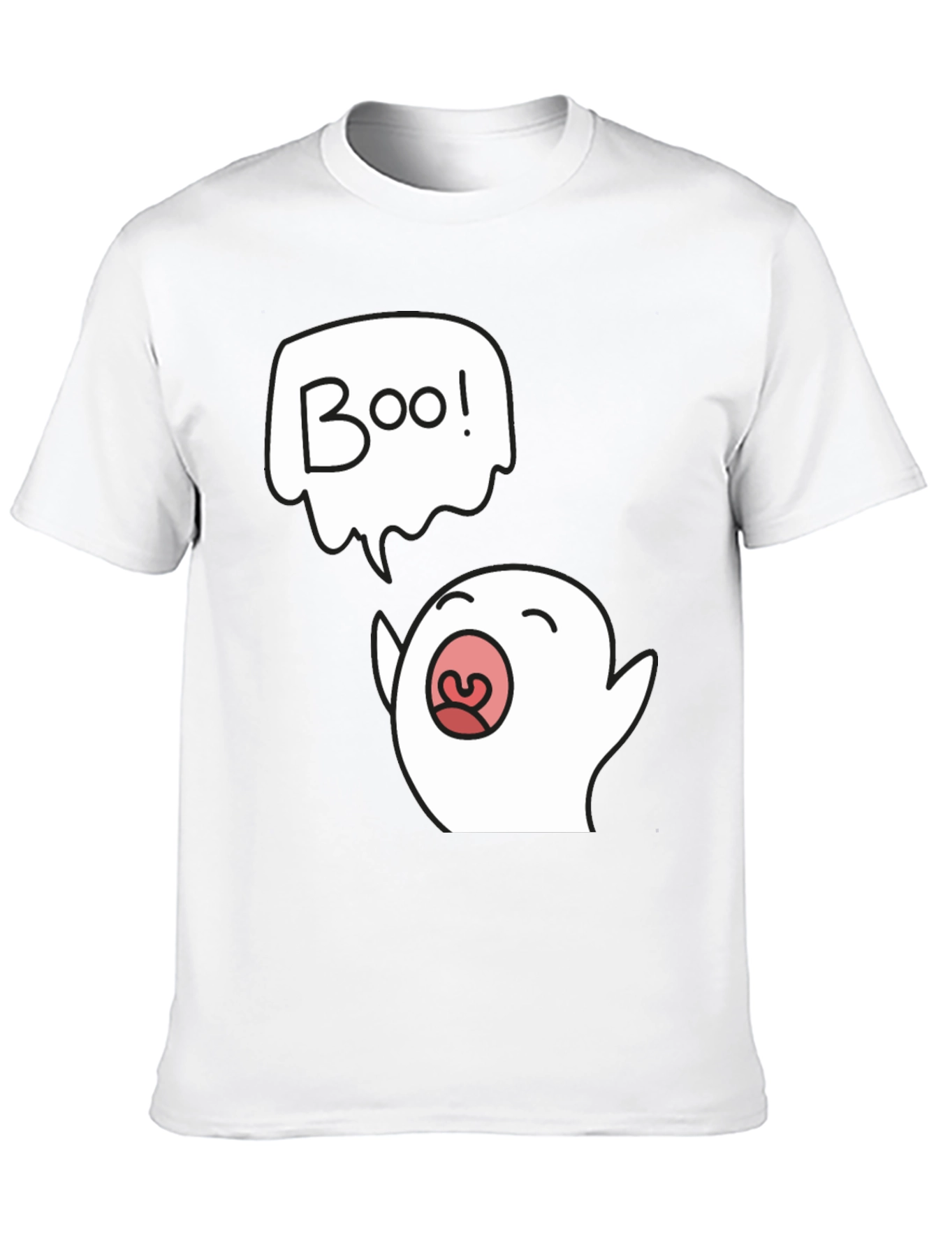 Boo Ghost Graphic Black T-Shirt