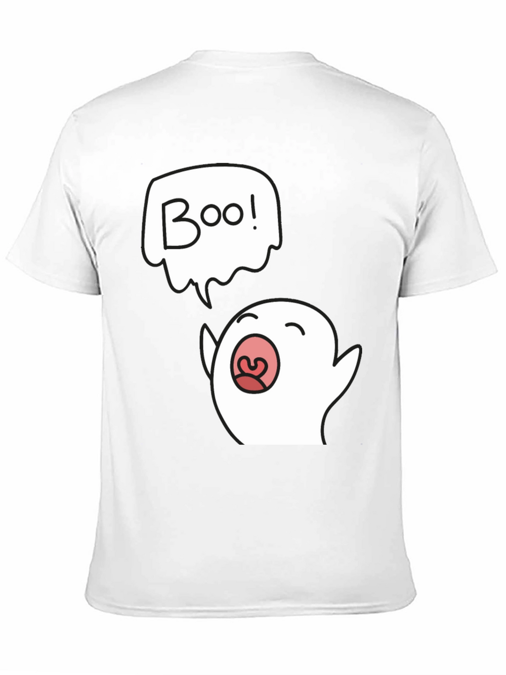 Boo Ghost Graphic Black T-Shirt