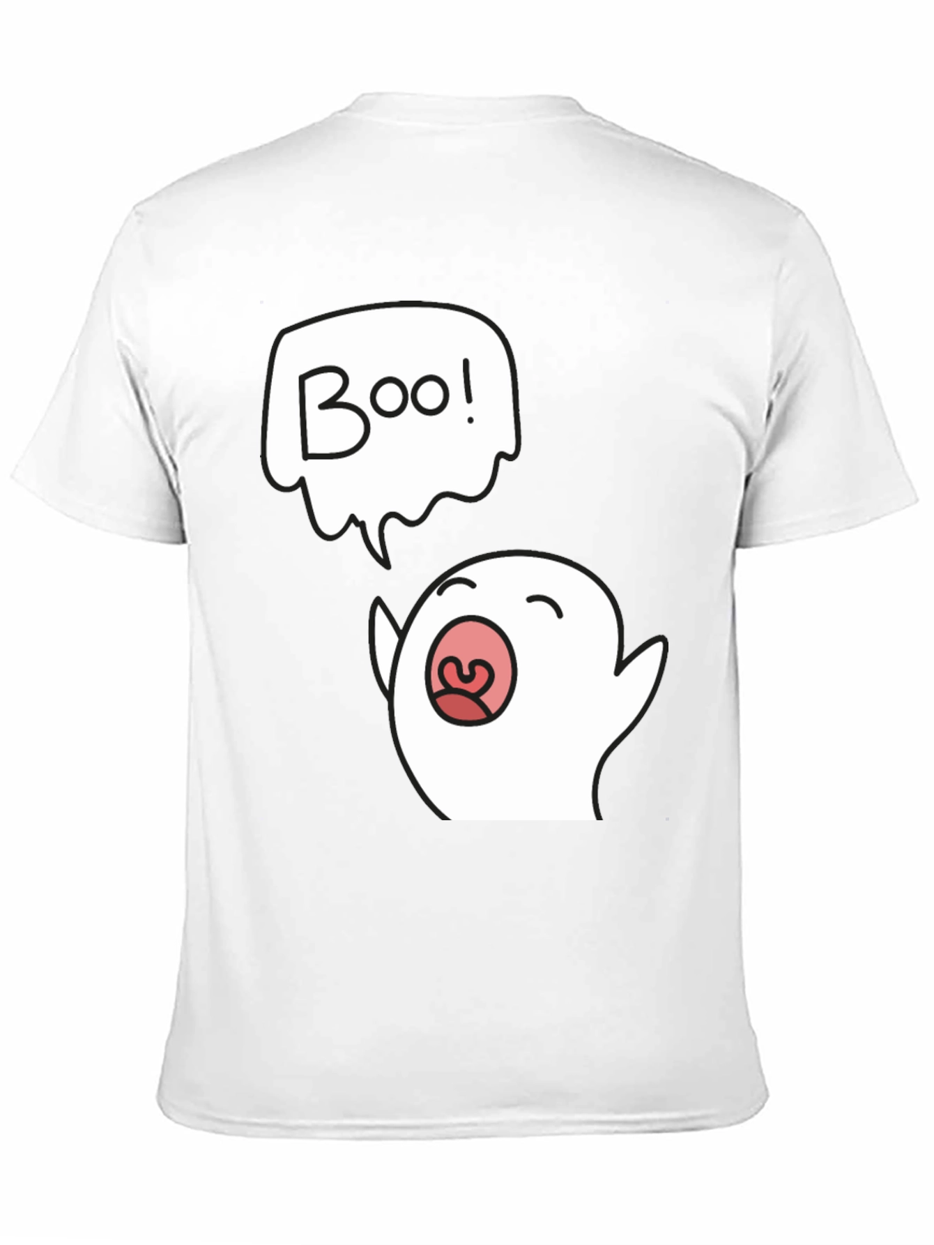 Boo Ghost Graphic Black T-Shirt