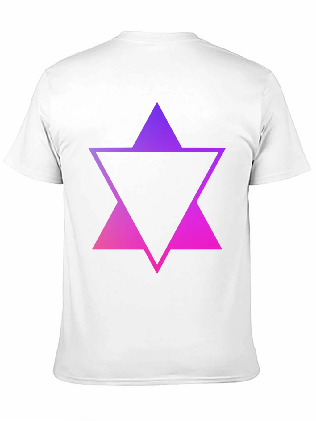 Gradient Triangle Graphic Tee - Stylish Mens Black T-Shirt