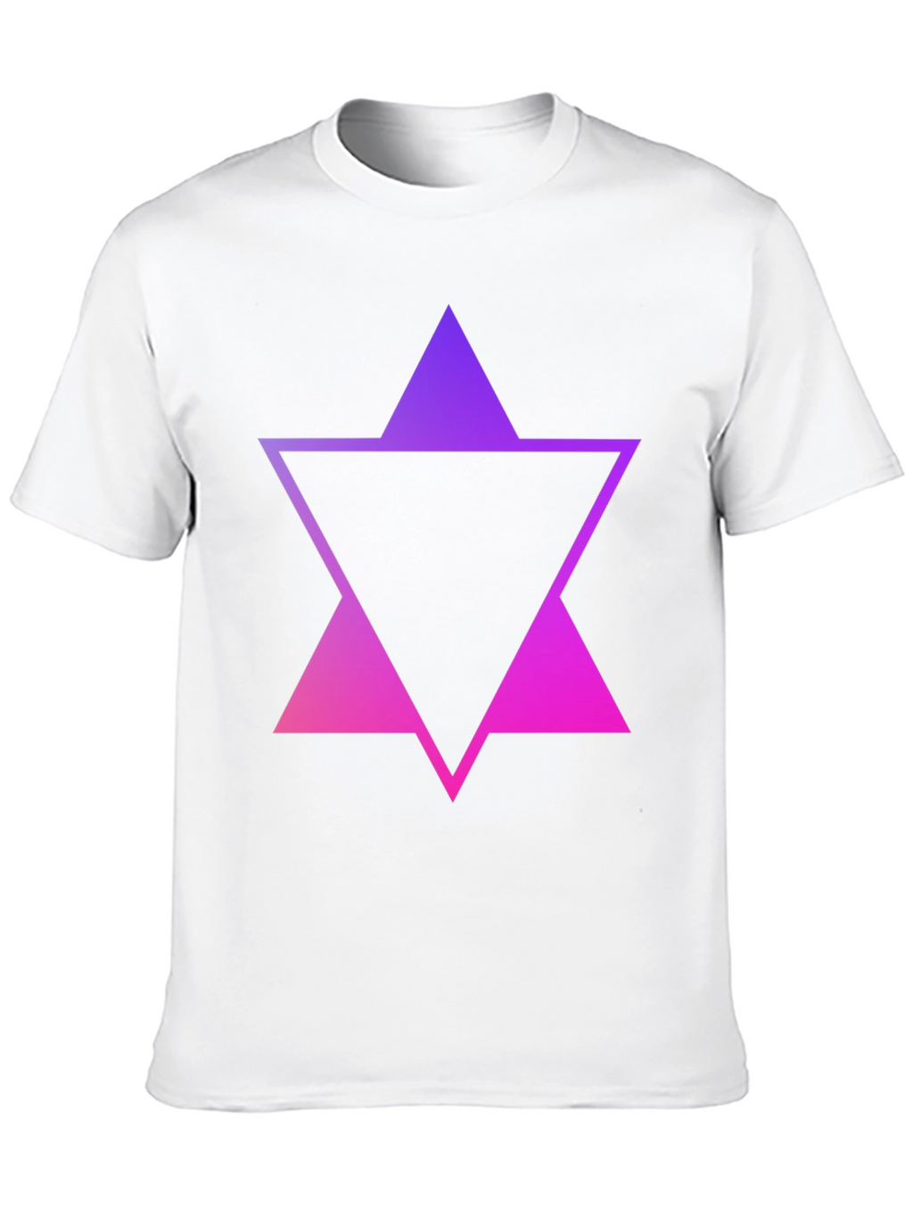 Gradient Triangle Graphic Tee - Stylish Mens Black T-Shirt