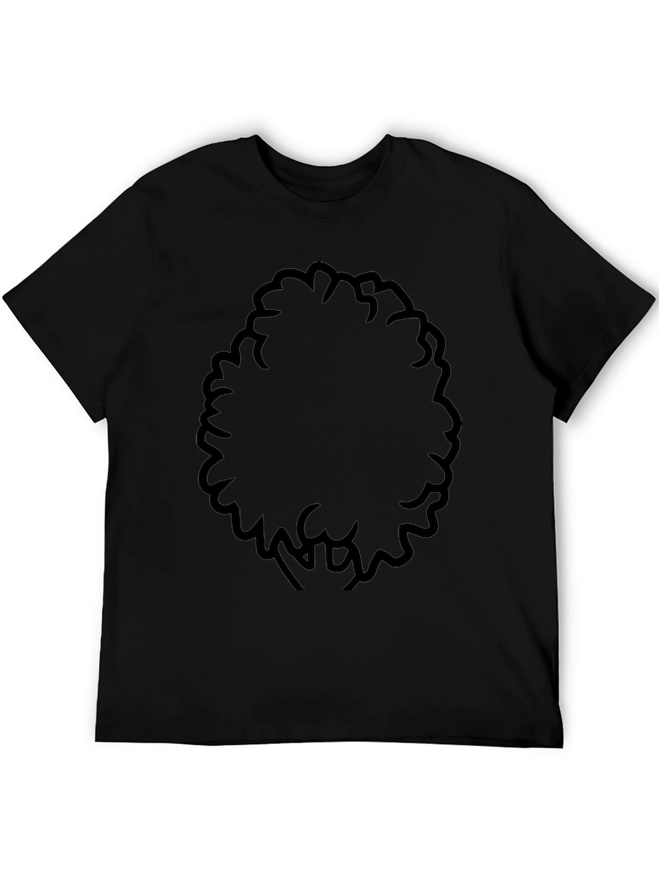 Black Afro Silhouette T-Shirt - Classic Style