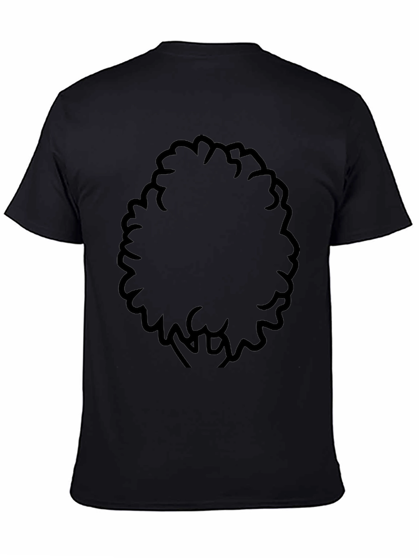 Black Afro Silhouette T-Shirt - Classic Style