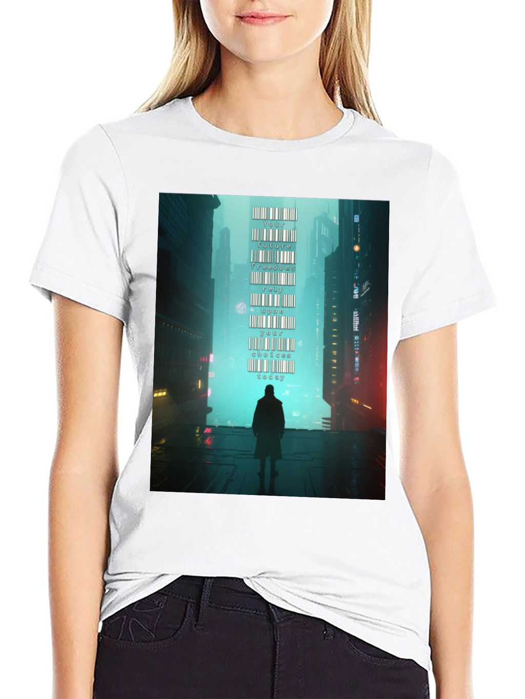 Cyberpunk Barcode T-Shirt