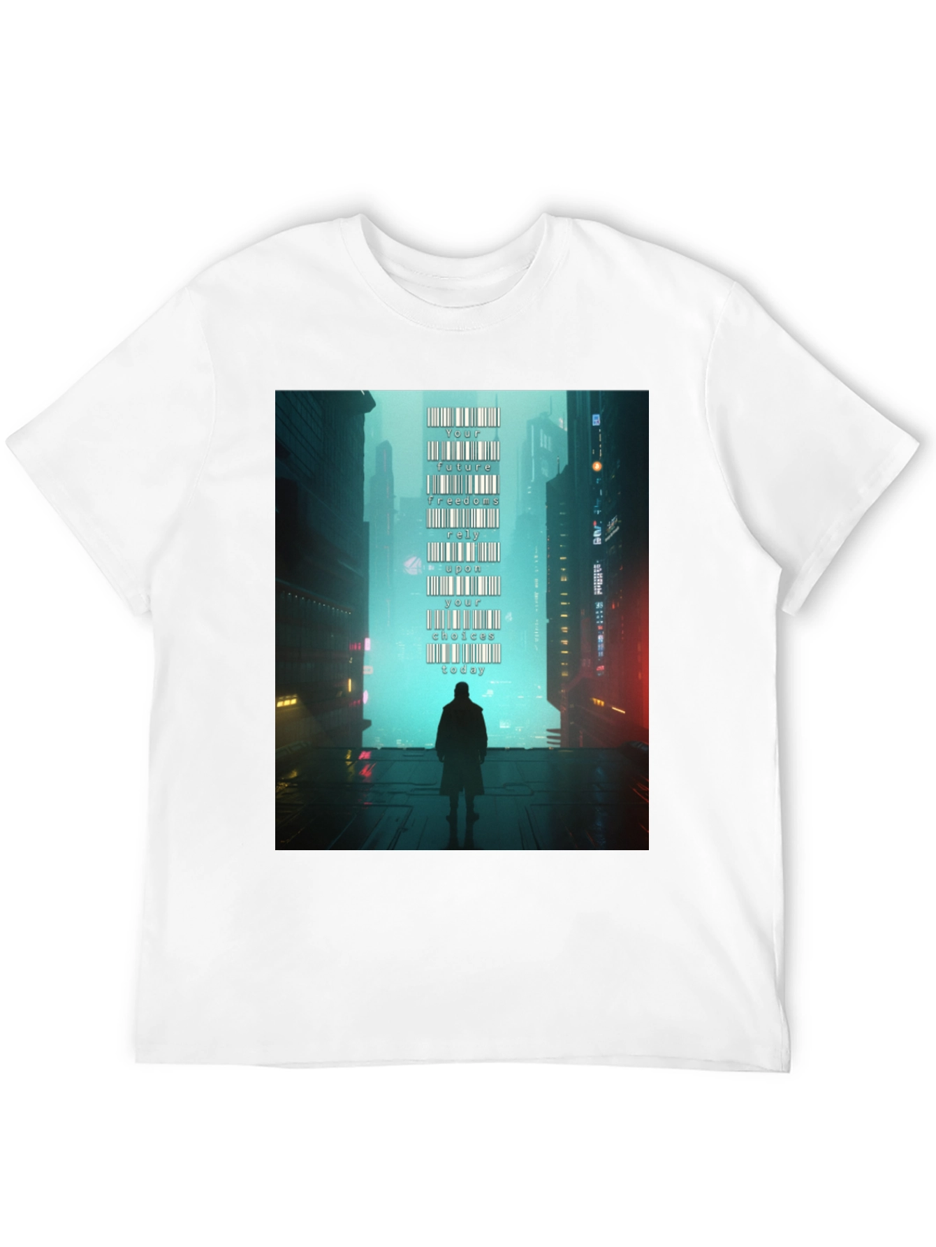 Cyberpunk Barcode T-Shirt