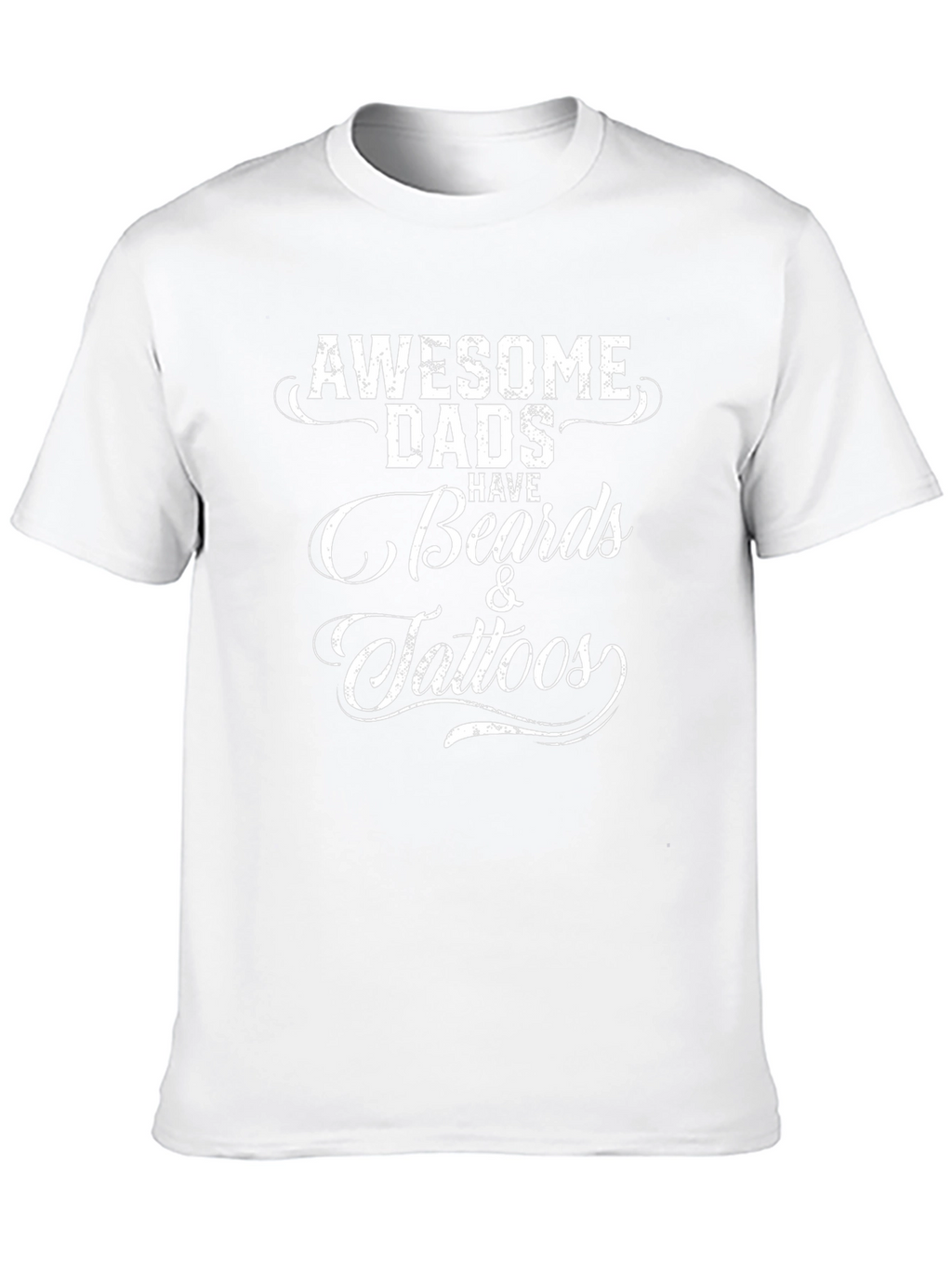 Awesome Dads Beards & Tattoos Graphic T-Shirt