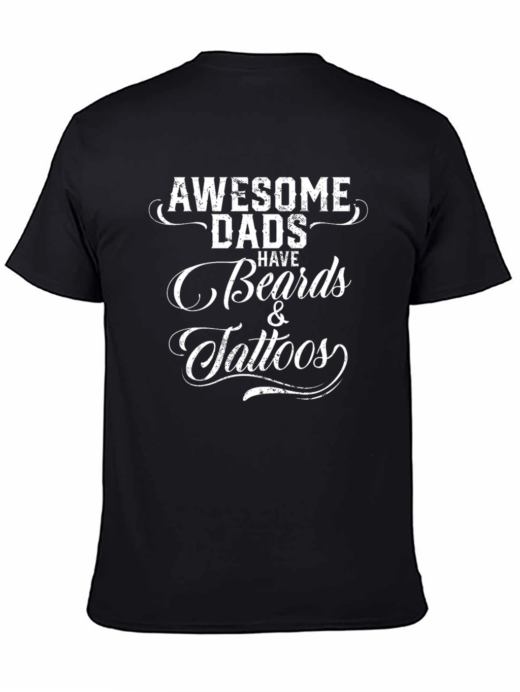 Awesome Dads Beards & Tattoos Graphic T-Shirt