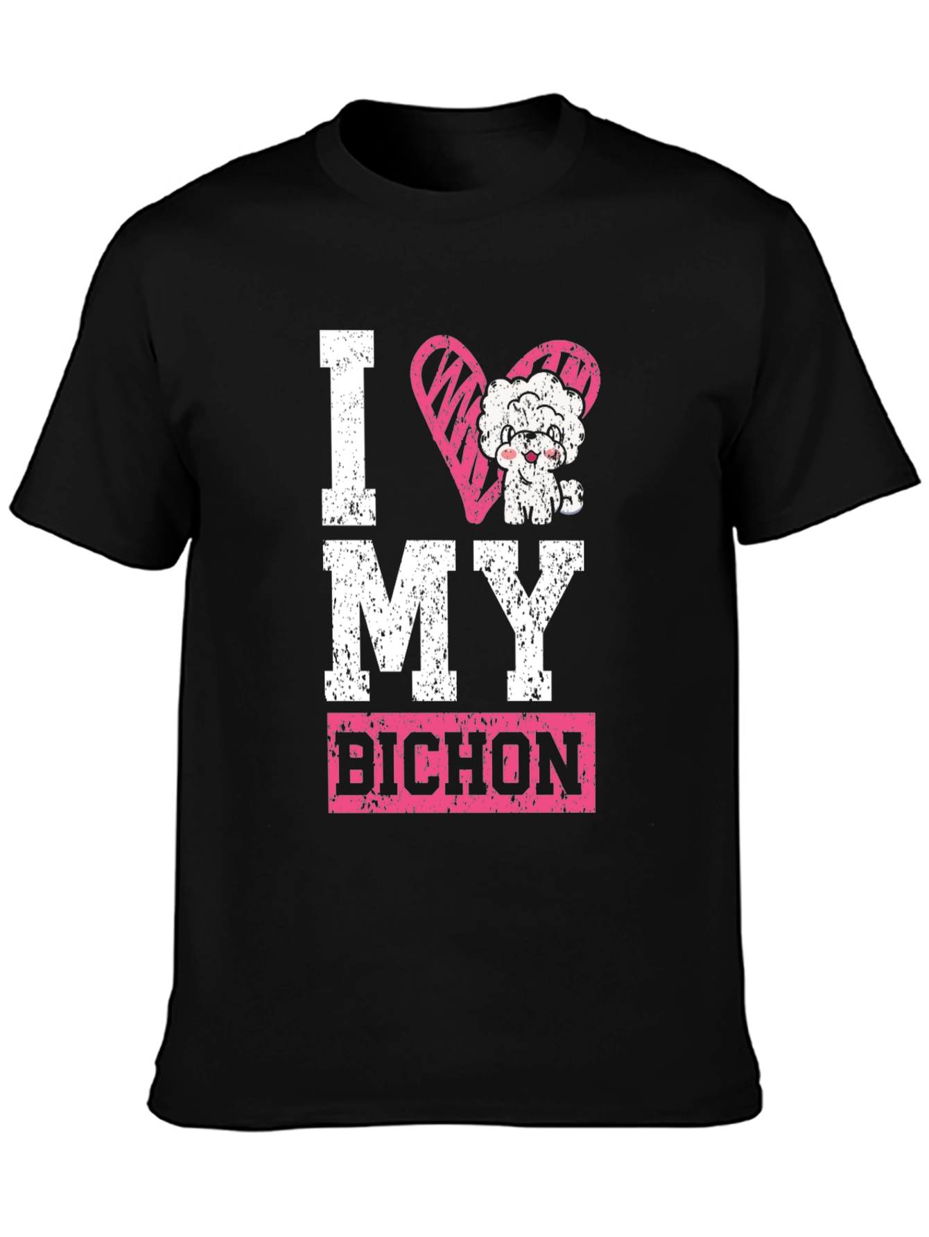 I Love My Bichon T-Shirt - Cute Dog Graphic Tee
