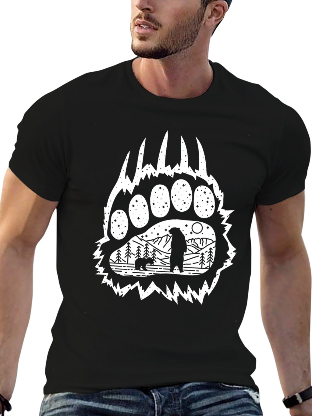 Bear Claw T-Shirt - Wildlife Design