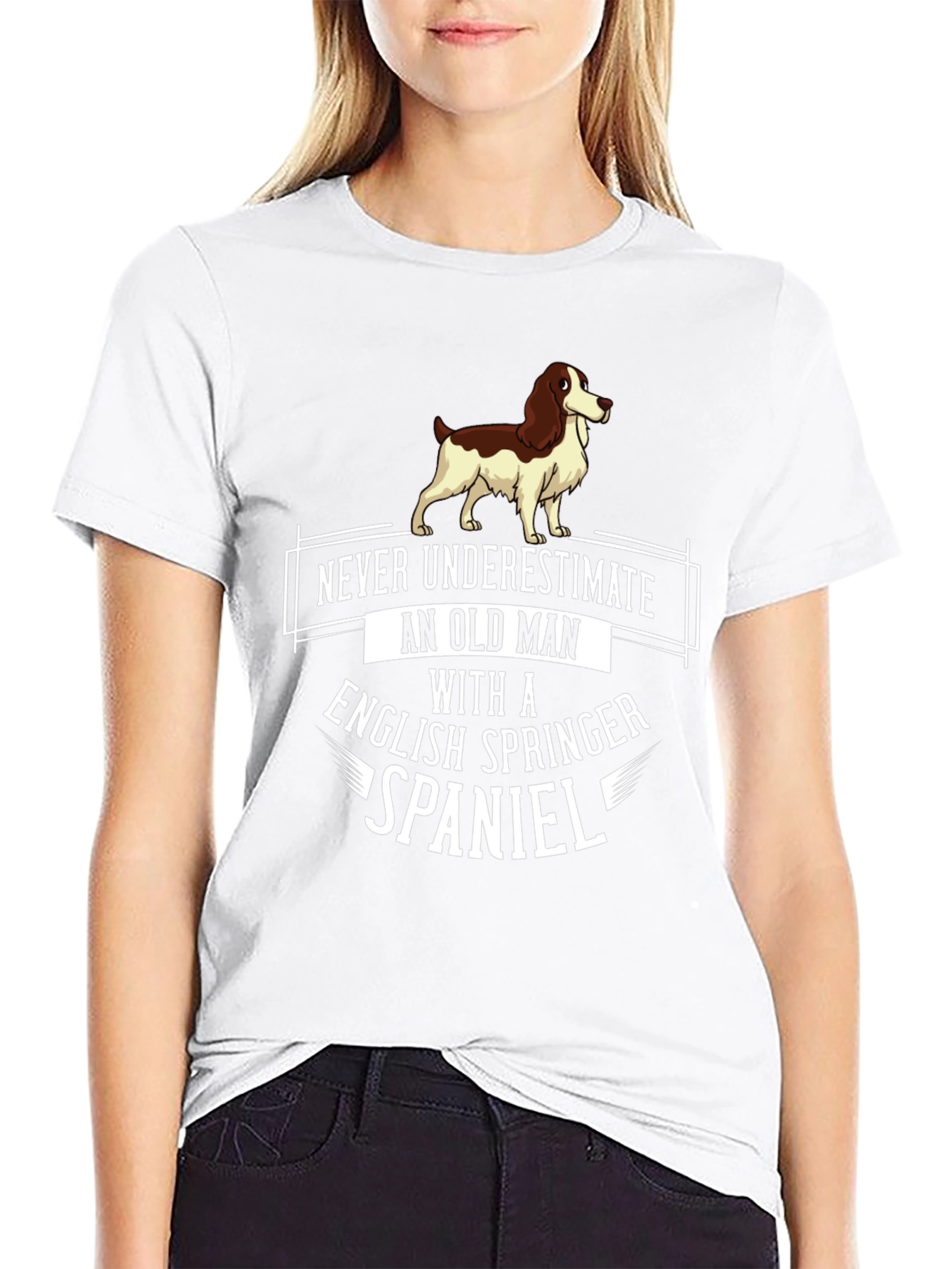 English Springer Spaniel Old Man T-Shirt