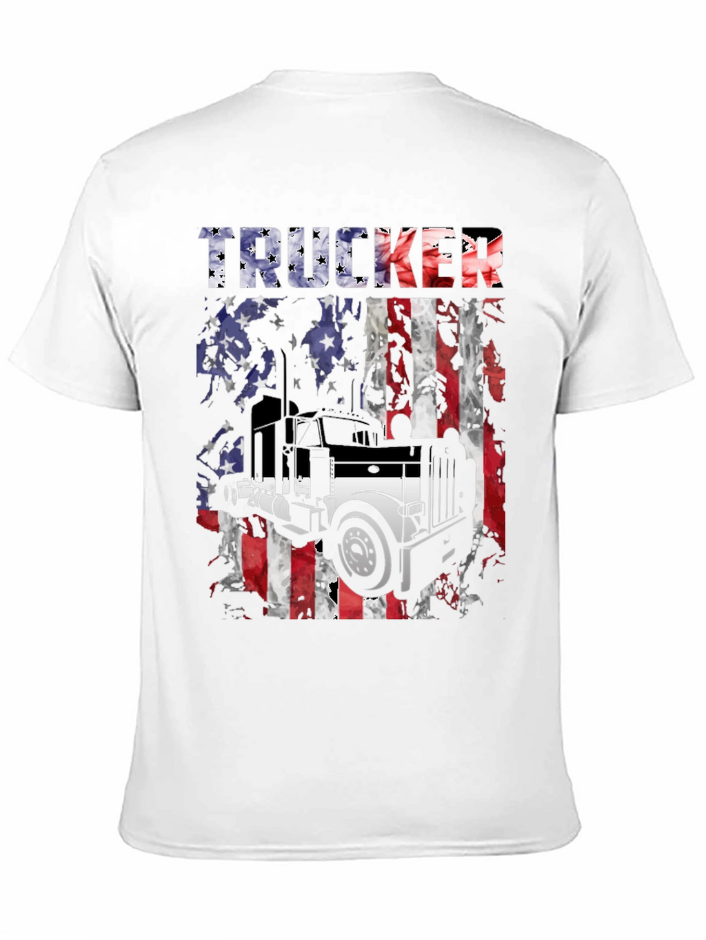 Trucker American Flag T-Shirt