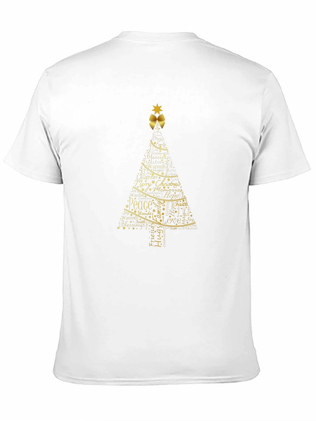 Christmas Tree Word Art Tee