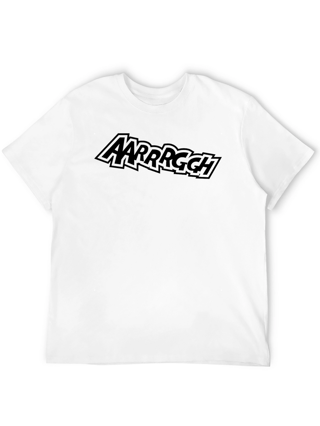AARRRGGH Pirate Comic Style Black T-Shirt