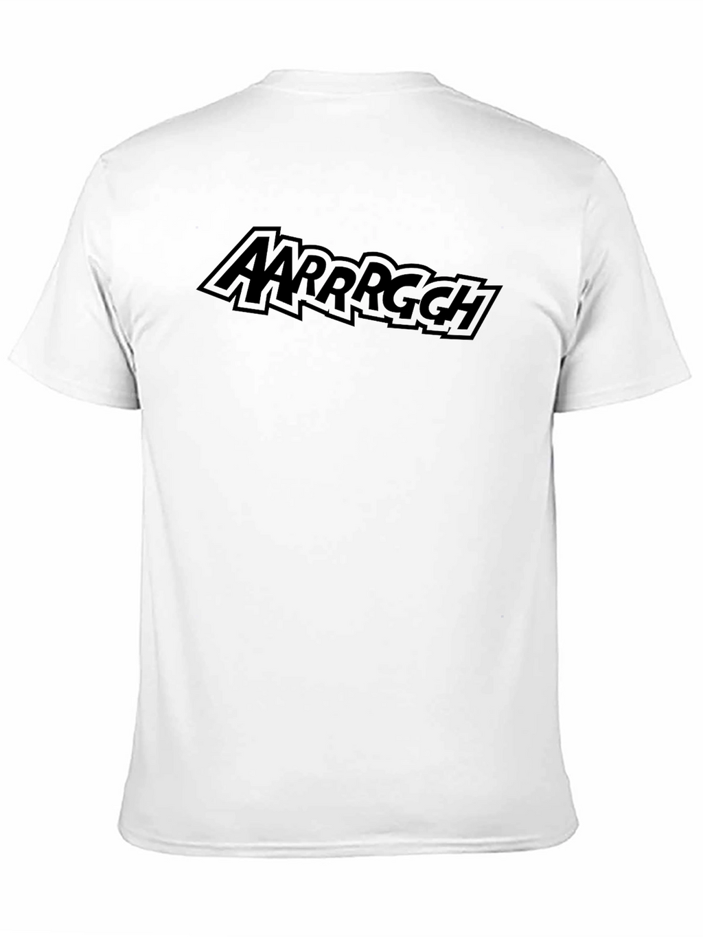 AARRRGGH Pirate Comic Style Black T-Shirt