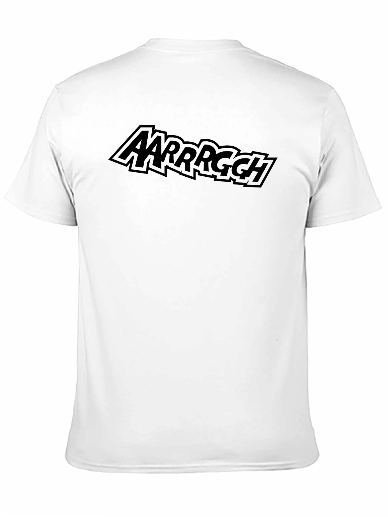 AARRRGGH Pirate Comic Style Black T-Shirt