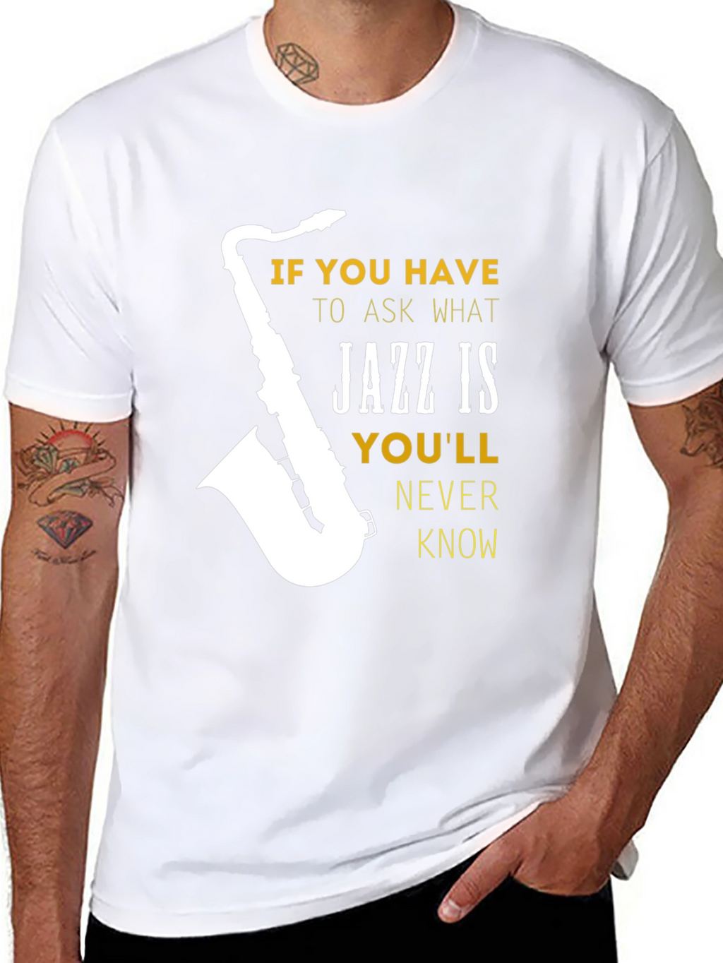 Jazz Music T-Shirt Saxophone Graphic Tee