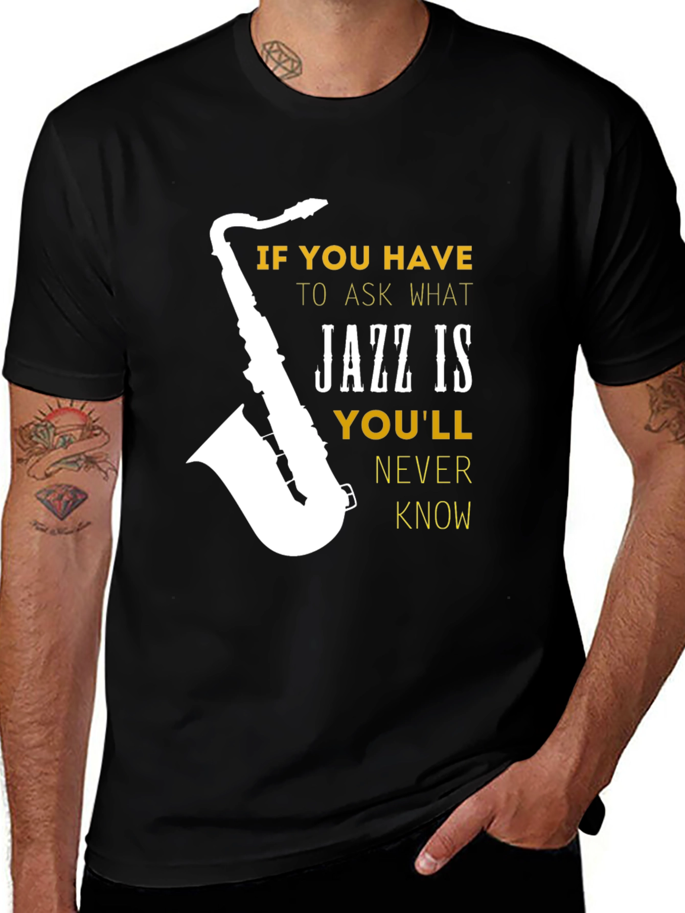Jazz Music T-Shirt Saxophone Graphic Tee