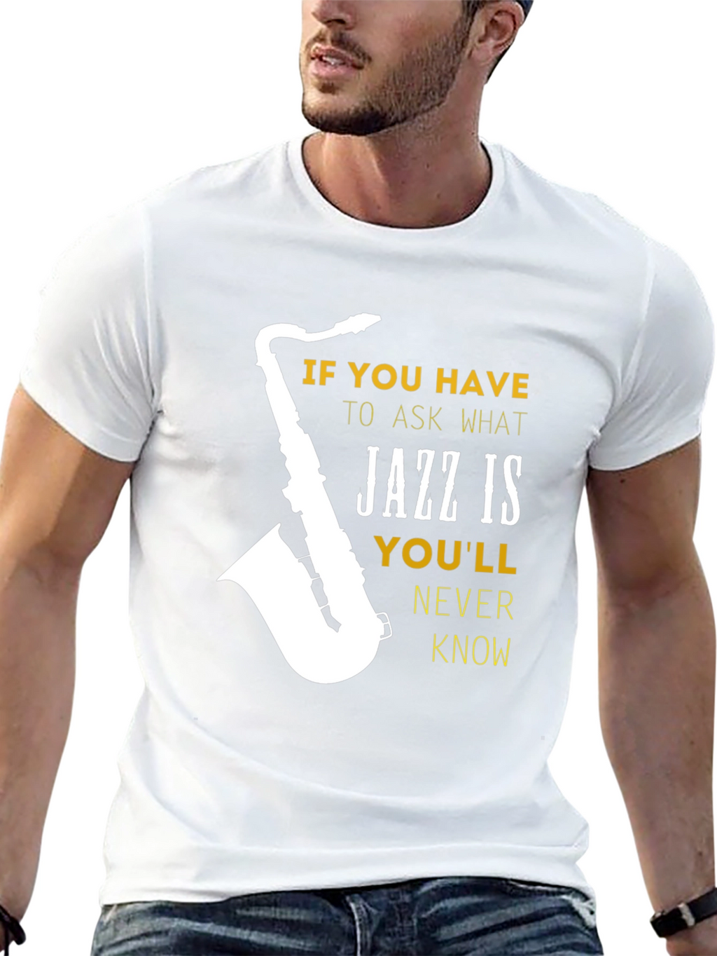 Jazz Music T-Shirt Saxophone Graphic Tee