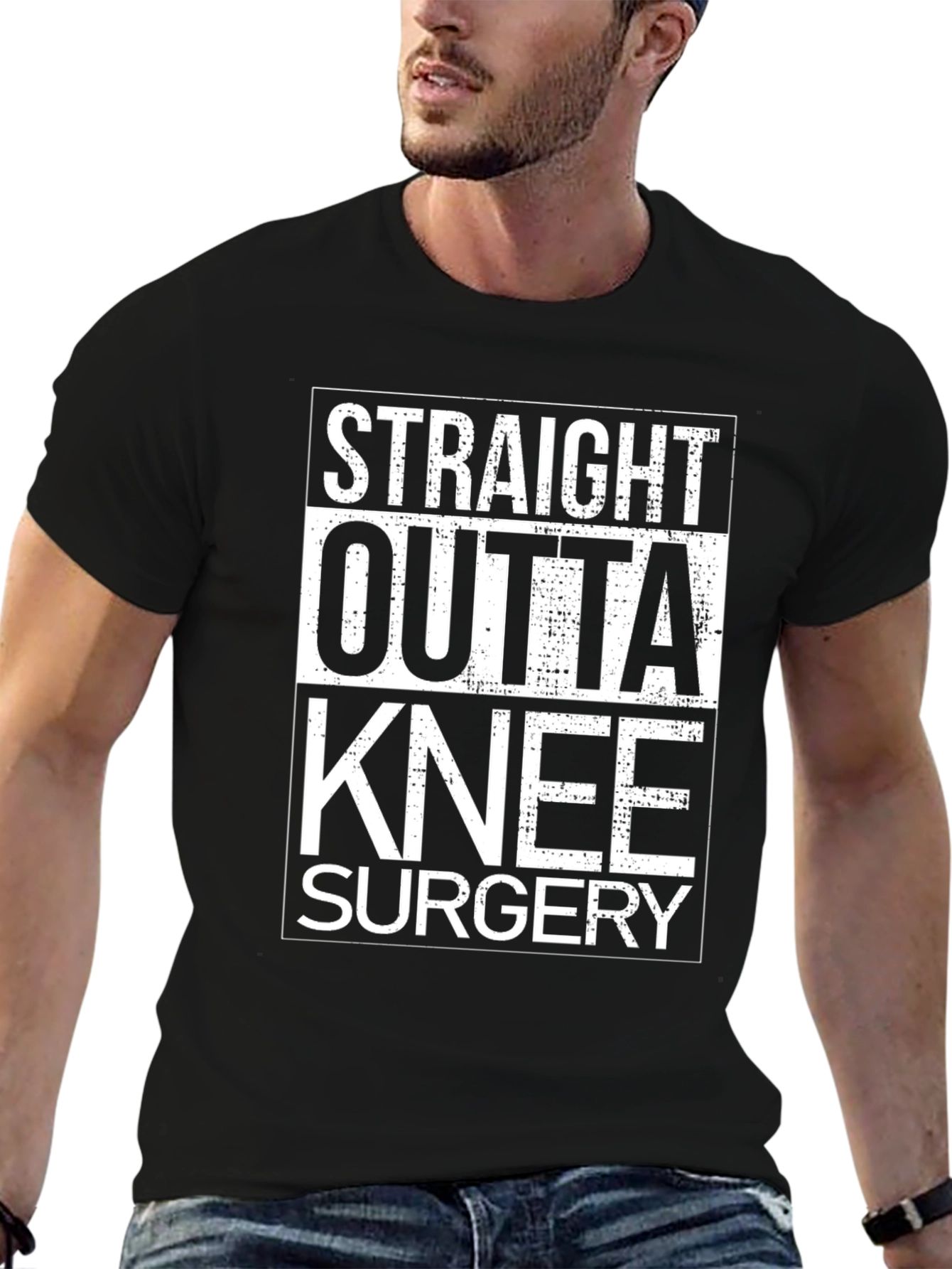 Straight Outta Knee Surgery Graphic Tee