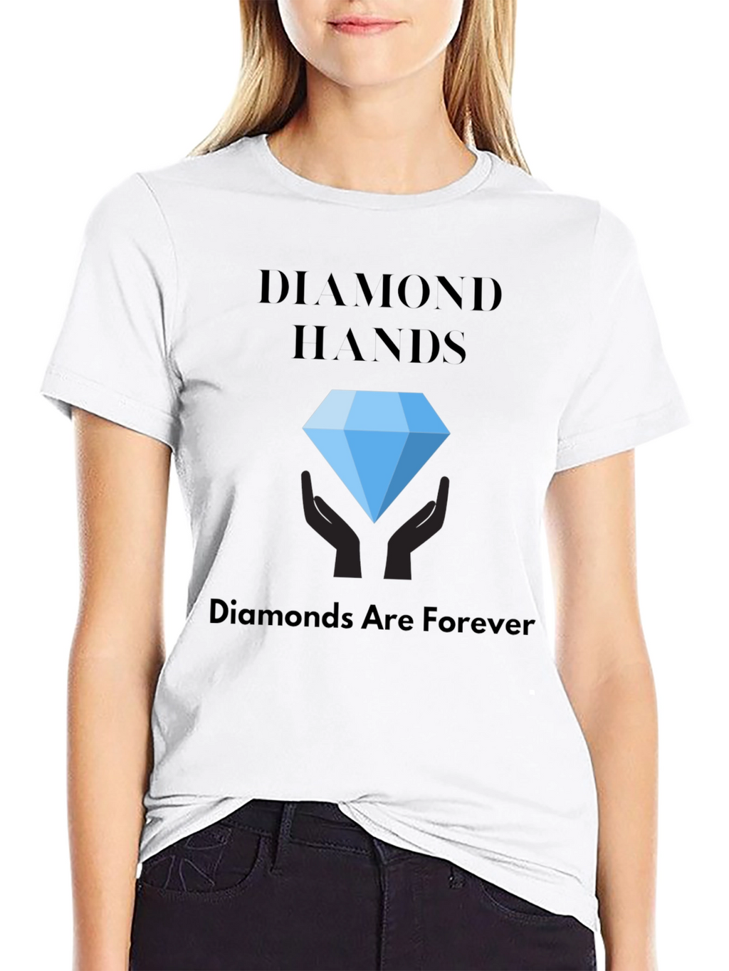 Diamond Hands Graphic Tee - Diamonds are Forever