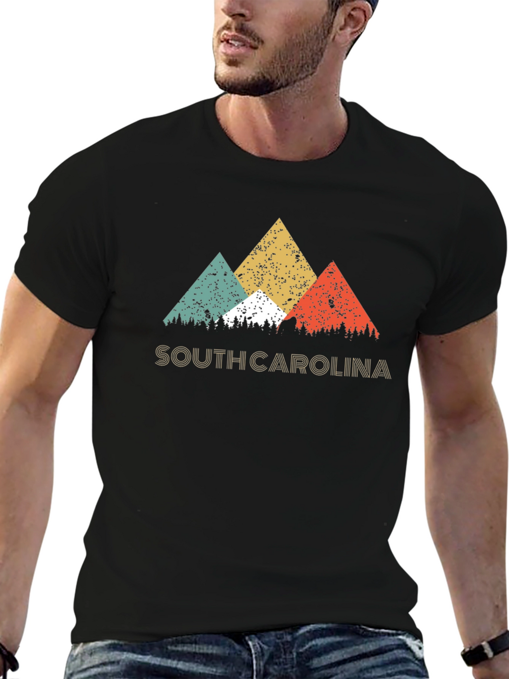 South Carolina Retro Mountain Graphic Tee