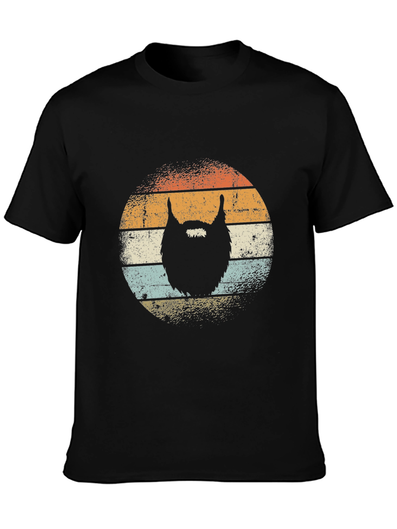 Retro Beard Graphic T-Shirt - Vintage Style