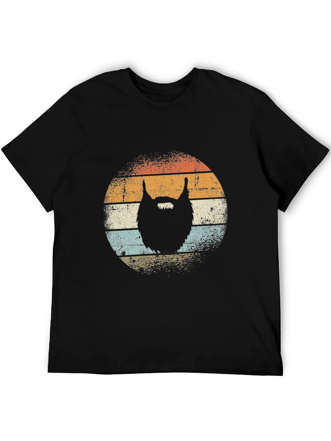 Retro Beard Graphic T-Shirt - Vintage Style