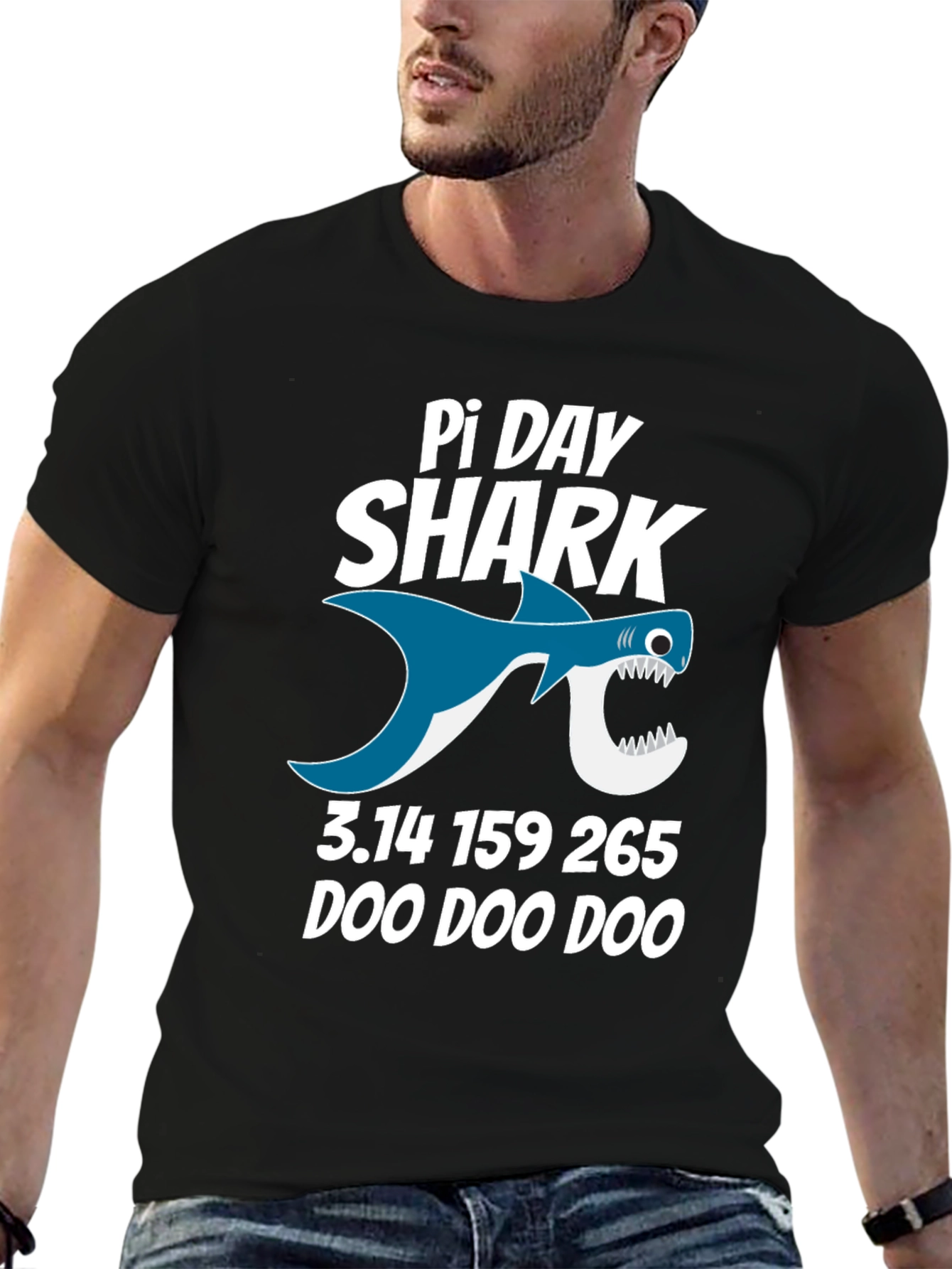 Pi Day Shark T-Shirt - Math Pun Tee