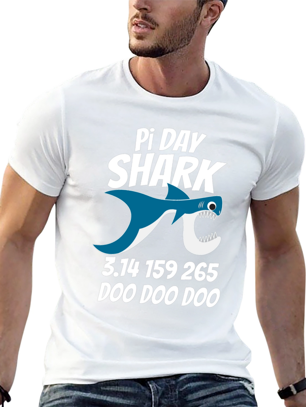 Pi Day Shark T-Shirt - Math Pun Tee