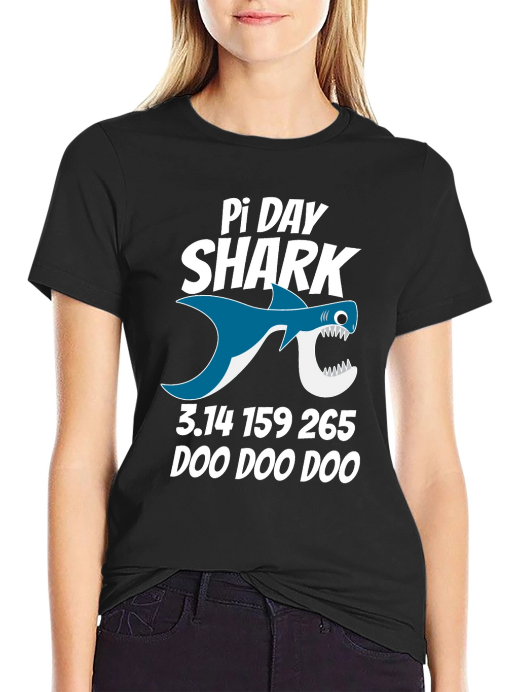 Pi Day Shark T-Shirt - Math Pun Tee
